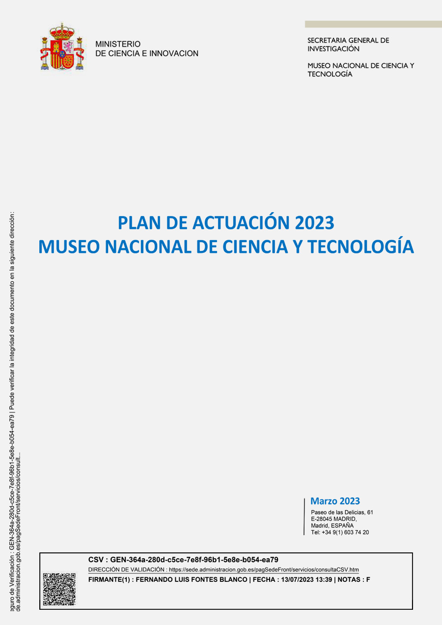 Plan de actuación 2023
