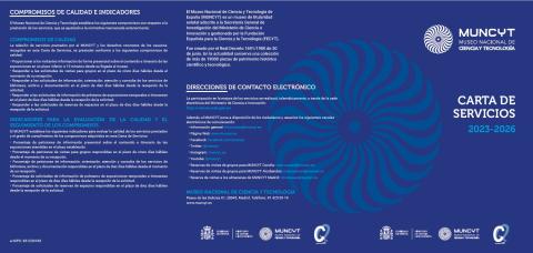Tríptico carta de servicios